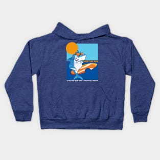 Sunset surf team - Just the sun and a tropical dream Kids Hoodie